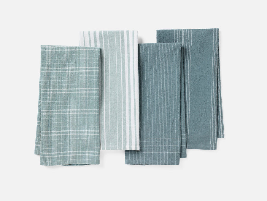 Coyuchi Ginger Fillmore Organic Kitchen Towels, Set of 4