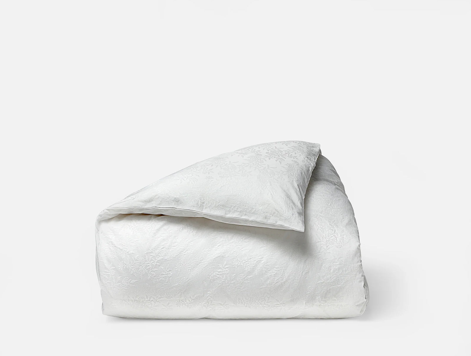 Coyuchi Heirloom Organic Sateen Jacquard Duvet Cover