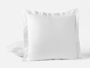 Coyuchi Sham - Euro Alpine White Heirloom Organic Sateen Duvet Cover