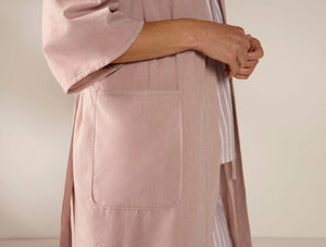 Coyuchi Small Praline Chambray Women’s Isla Organic Cotton Robe