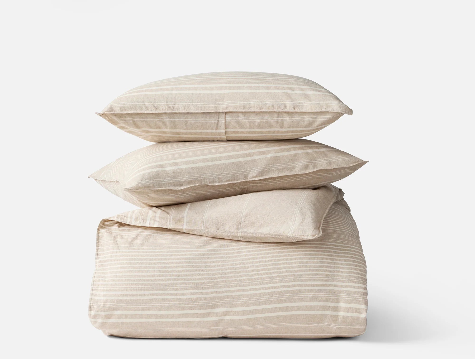 Coyuchi Little Sur Stripe Organic Duvet Cover Set