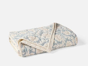 Coyuchi Twin Tidal w Khaki Robles Handstitched Organic Quilt