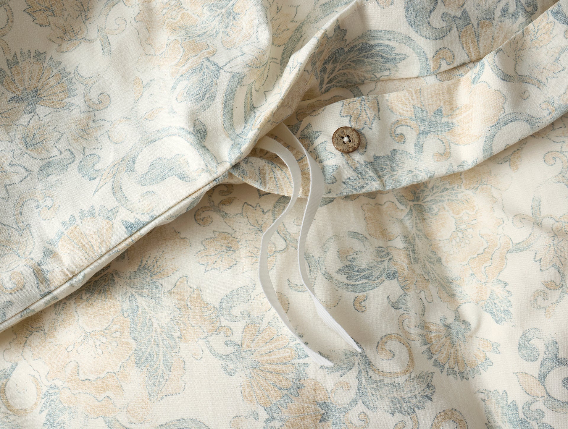 Coyuchi Solana Organic Print Duvet Cover