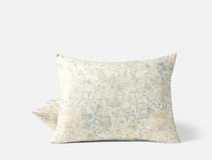 Coyuchi Standard Sham Tidal w Doe Solana Organic Print Duvet Cover
