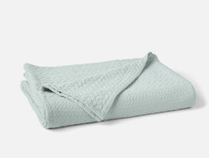 Coyuchi King Cal King Dew Angeles Organic Matelasse Blanket