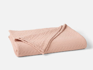 Coyuchi Full Queen Petal Angeles Organic Matelasse Blanket