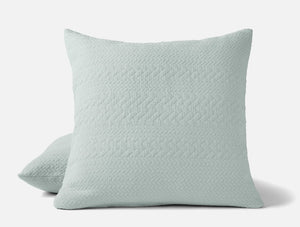 Coyuchi Euro Sham Dew Angeles Organic Matelasse Blanket