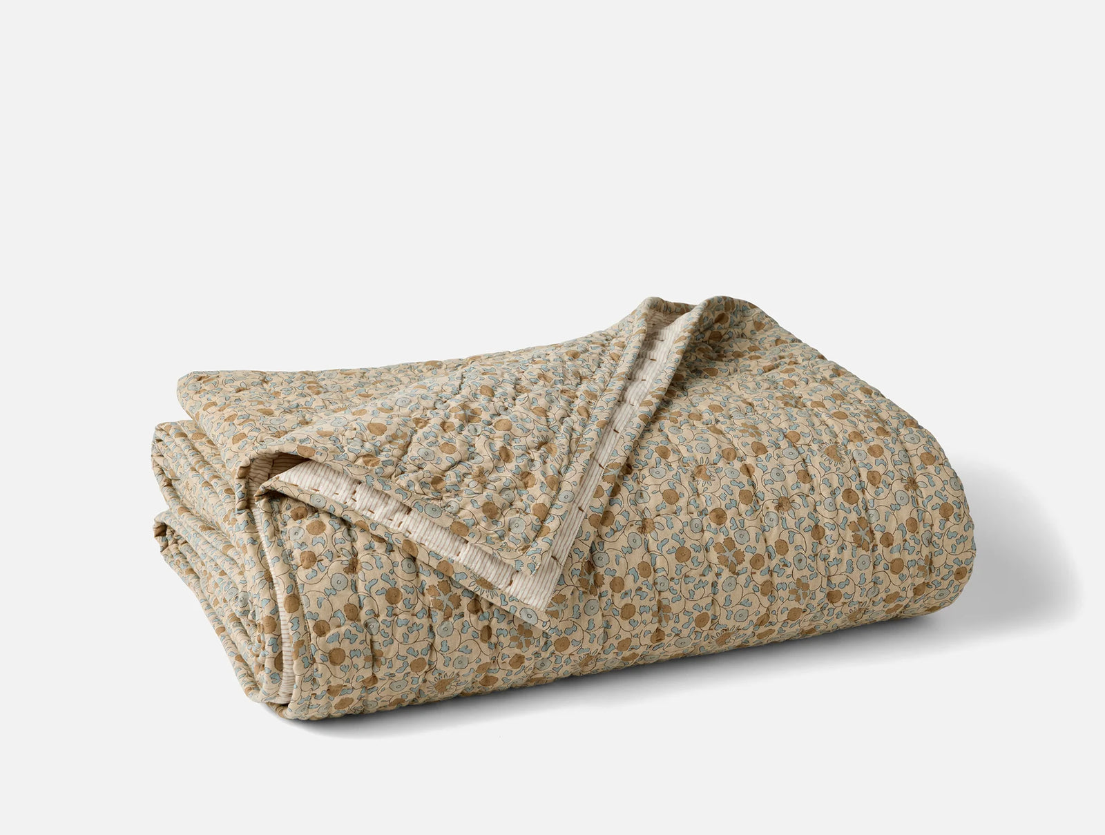 Blossom Handstitched Organic Quilt