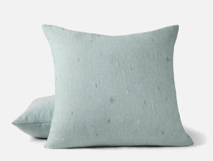 Cambria Embroidered Organic Linen Duvet Cover