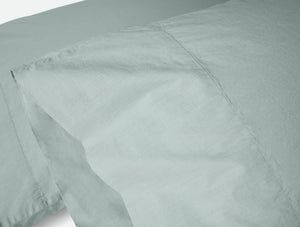 Coyuchi Pillowcase Set- King Dew Refined Organic Percale Sheet Set