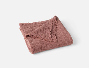 Coyuchi Baby Plum Blossom Topanga Organic Matelasse Blanket