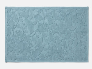 Coyuchi Bath Rug Pacific Blue Wildflower Organic Bath Rug