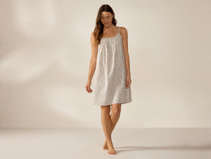 Coyuchi Large Plum Blossom Primrose Women's Isla Organic Cotton Nightgown