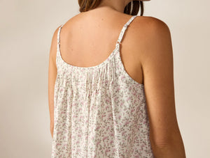 Coyuchi Medium Plum Blossom Primrose Women's Isla Organic Cotton Nightgown