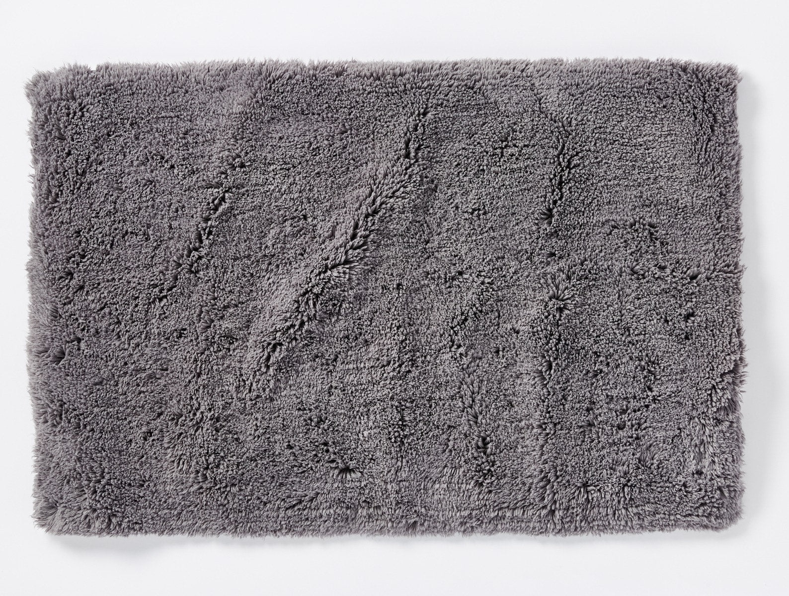 Coyuchi 24"x36" Slate Shag Organic Bath Rug