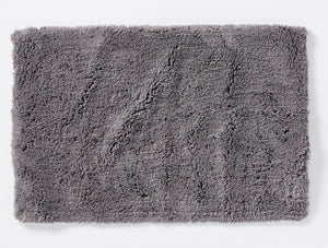 Coyuchi 24"x36" Slate Shag Organic Bath Rug