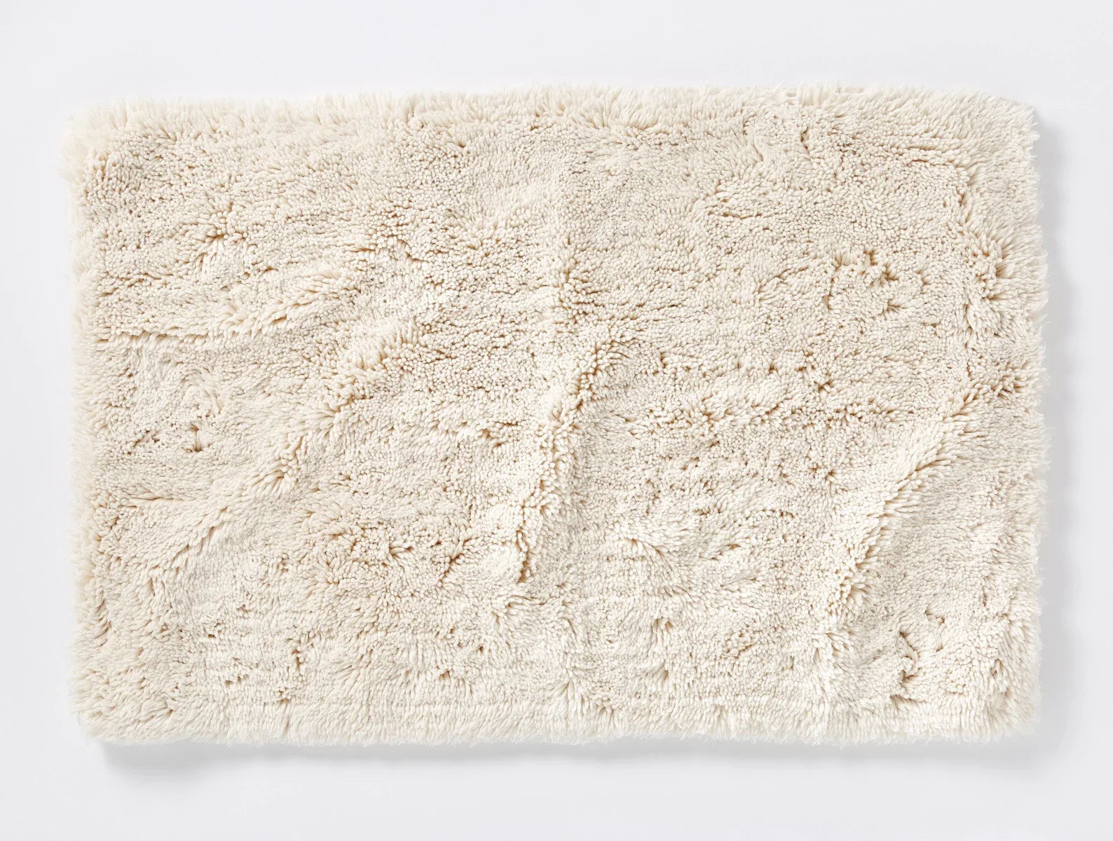 Coyuchi Undyed Shag Organic Bath Rug