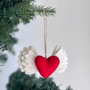 Ganapati Love w Wing Felt Ornament