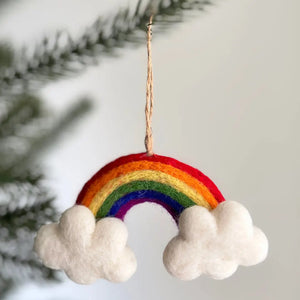 Ganapati Rainbow Felt Ornament