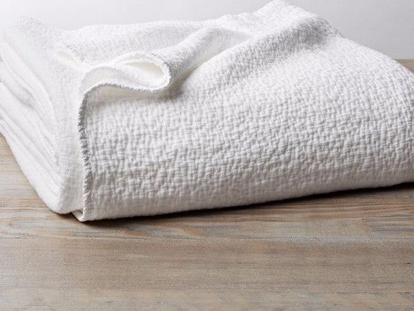 Cascade Organic Matelasse Blanket