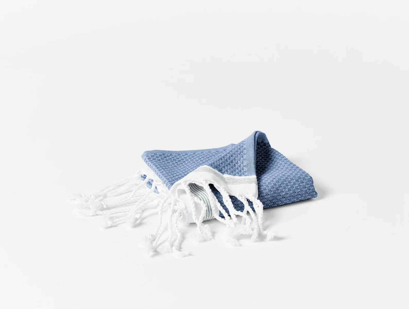 Coyuchi Guest Towel Lake with Sea Spray Mediterranean Organic Towels