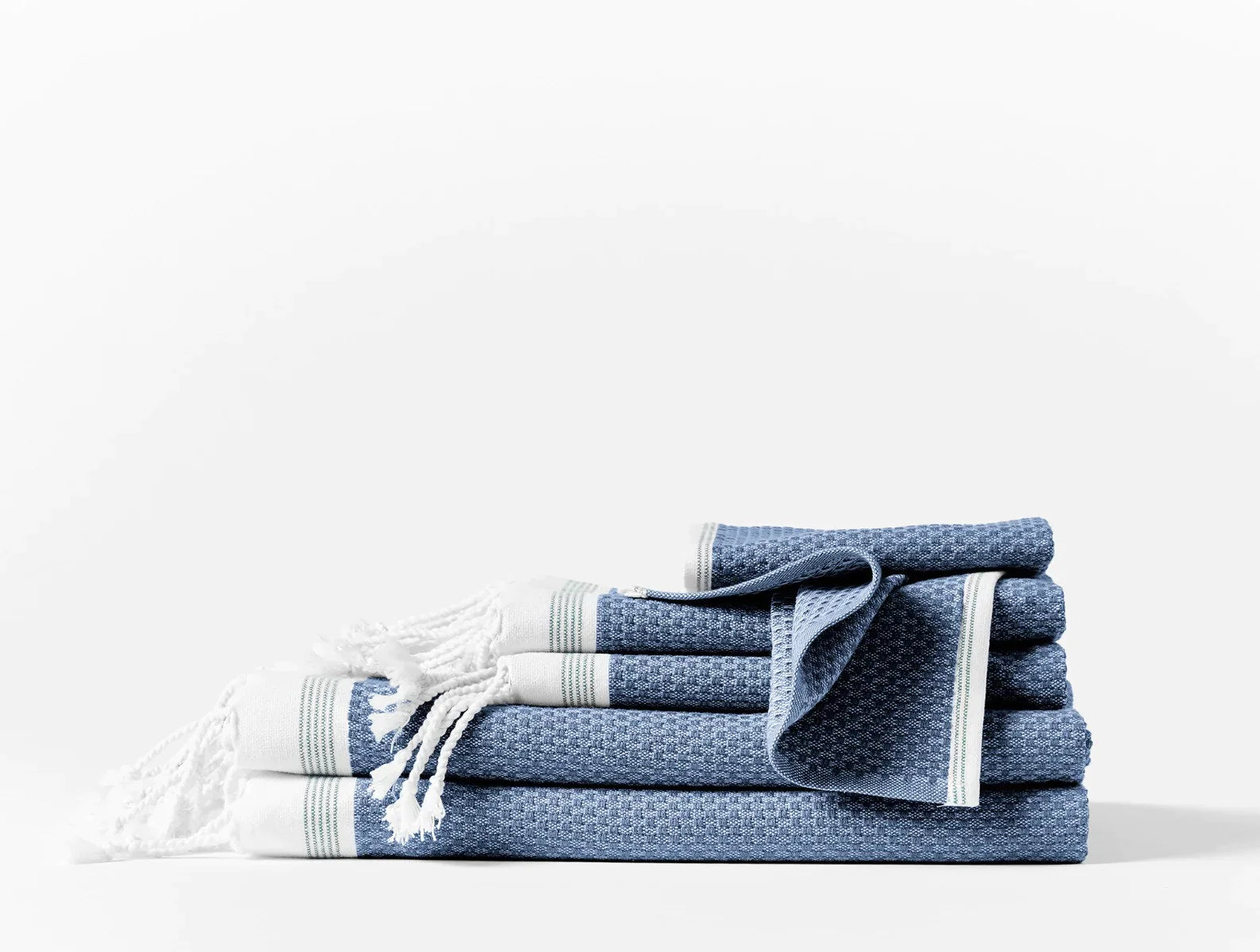 Coyuchi Towel Set Lake with Sea Spray Mediterranean Organic Towels