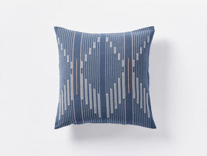 Coyuchi Moonlight Blue Morelia Organic Pillow Cover