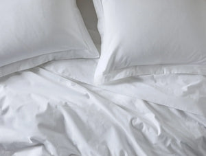 Coyuchi Sham - Euro Alpine White Cloud Brushed Organic Flannel Duvet Cover