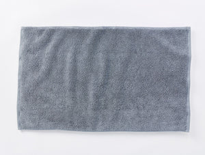 Coyuchi Bath Mat Steel Blue Cloud Loom Organic Towels & Bath Mat