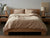 Coyuchi Hazel Chambray Organic Crinkled Percale Duvet Cover