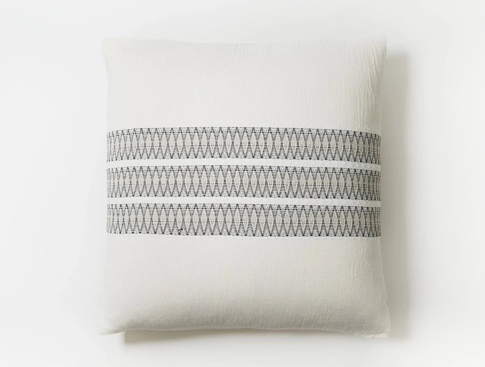 Coyuchi Shams- Euro Soft White w Deep Graphite Lost Coast Organic Duvet Cover