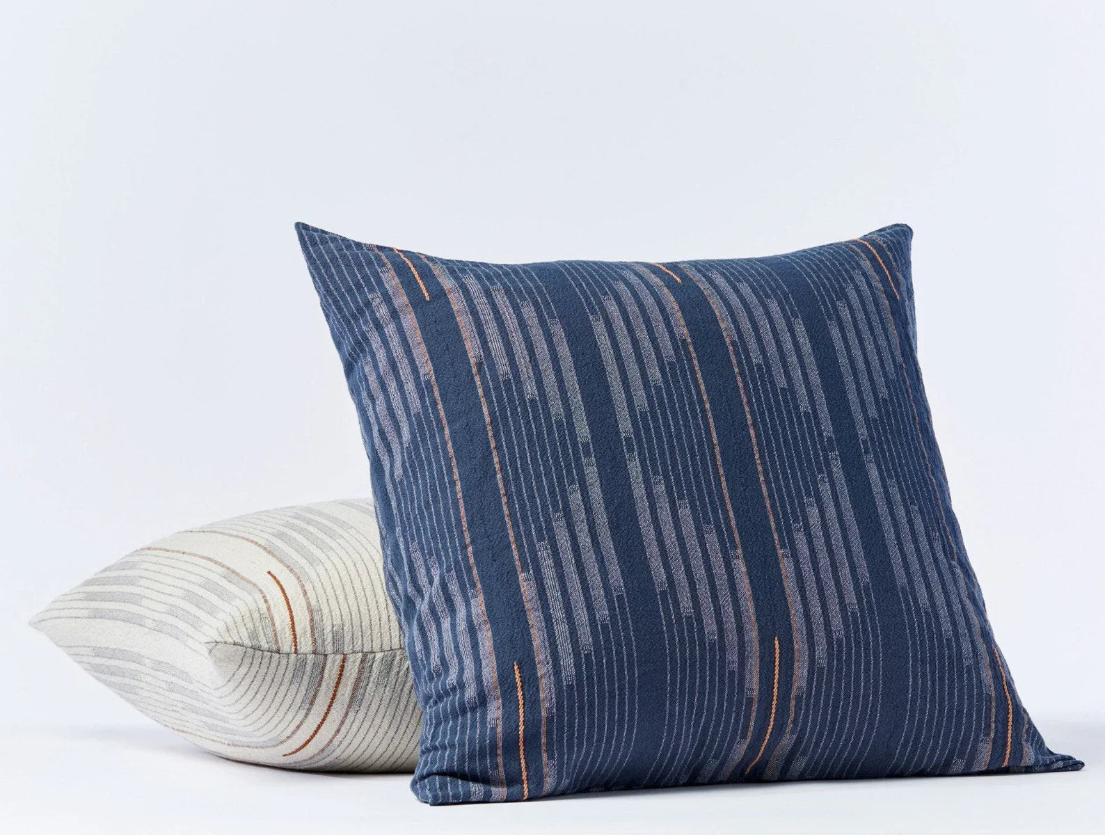 Coyuchi Euro Sham Moonlight Blue Morelia Organic Duvet Cover