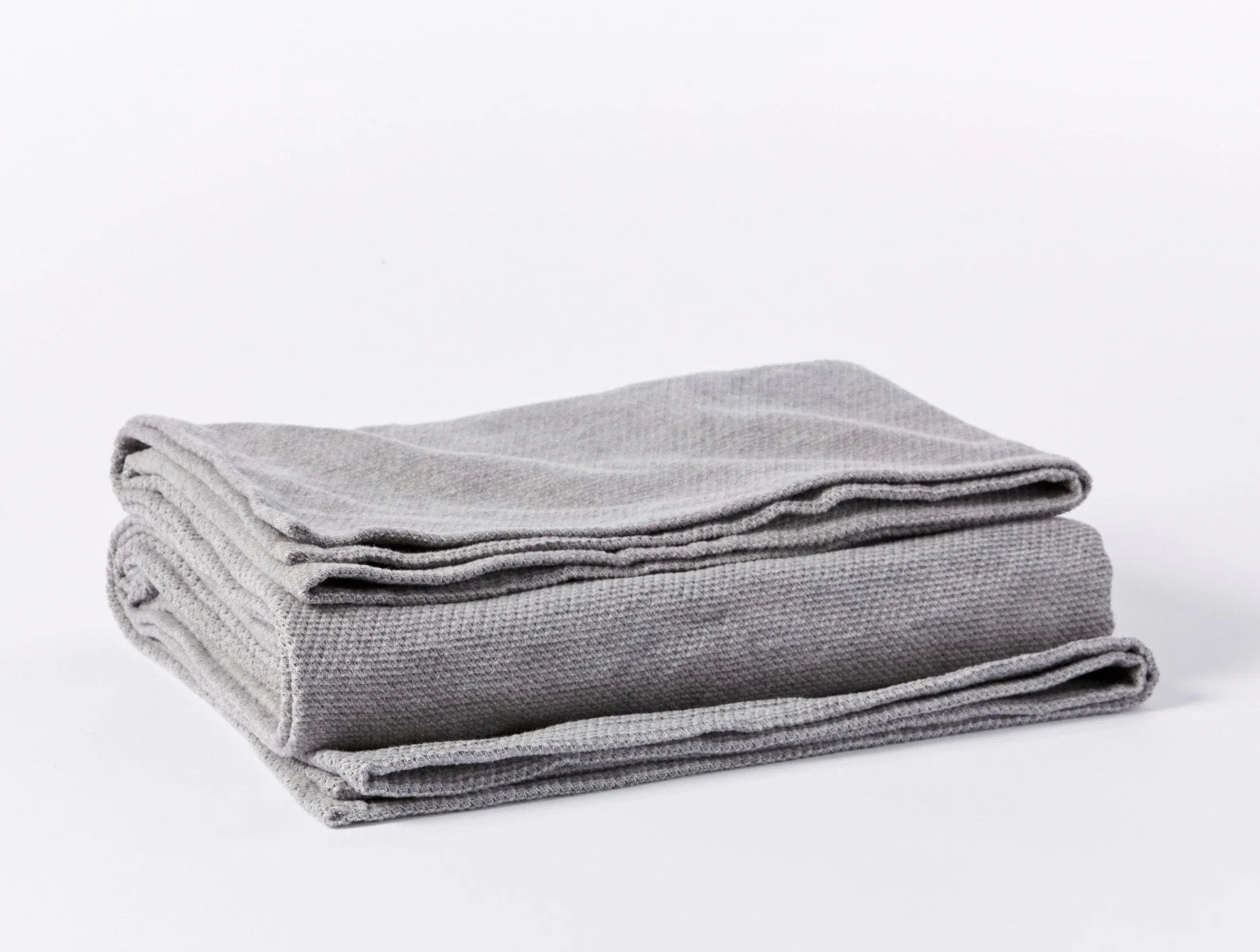 Coyuchi Throw Gray Sequoia Washable Organic Cotton & Wool Blanket