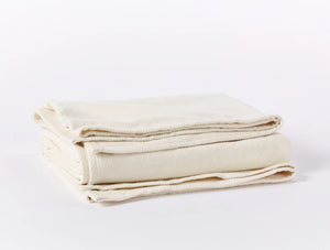 Coyuchi Undyed Sequoia Washable Organic Cotton & Wool Blanket