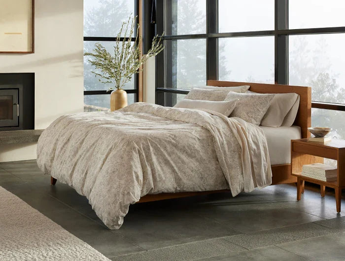 Coyuchi Solana Organic Print Duvet Cover