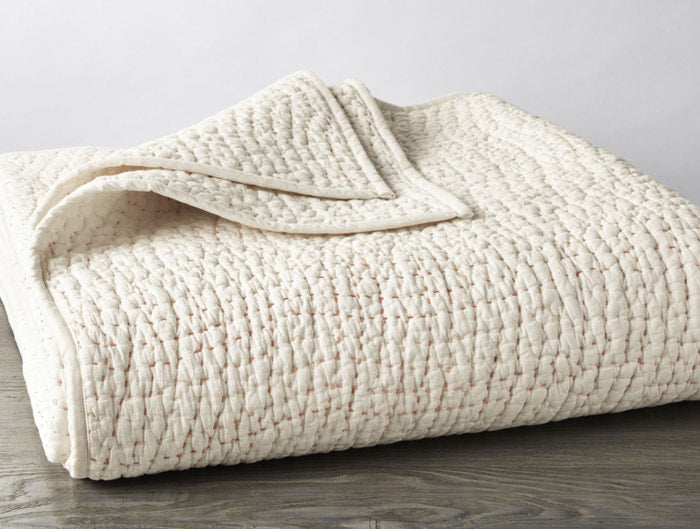 Coyuchi Pebbled Handstitched Organic Quilt