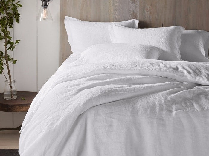 Coyuchi Juniper Organic Relaxed Linen Duvet Cover