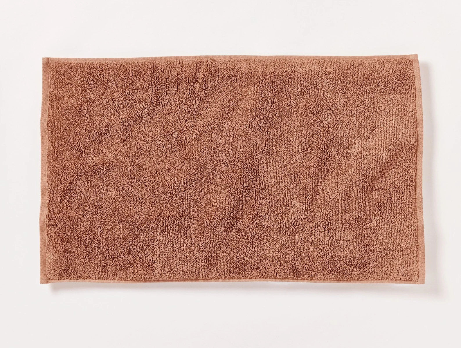 Coyuchi Bath Mat Praline Cloud Loom Organic Towels & Bath Mat