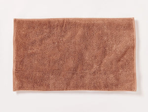 Coyuchi Bath Mat Praline Cloud Loom Organic Towels & Bath Mat