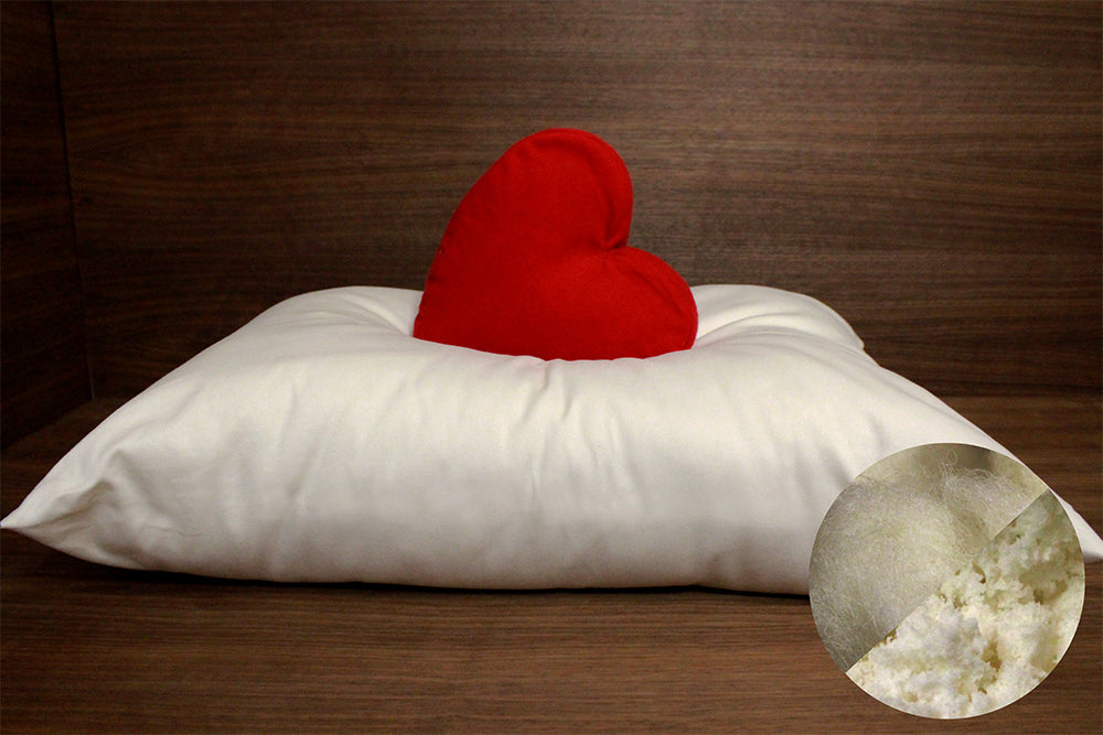 Organic Shredded Latex & Wool Pillow - Soaring Heart Natural