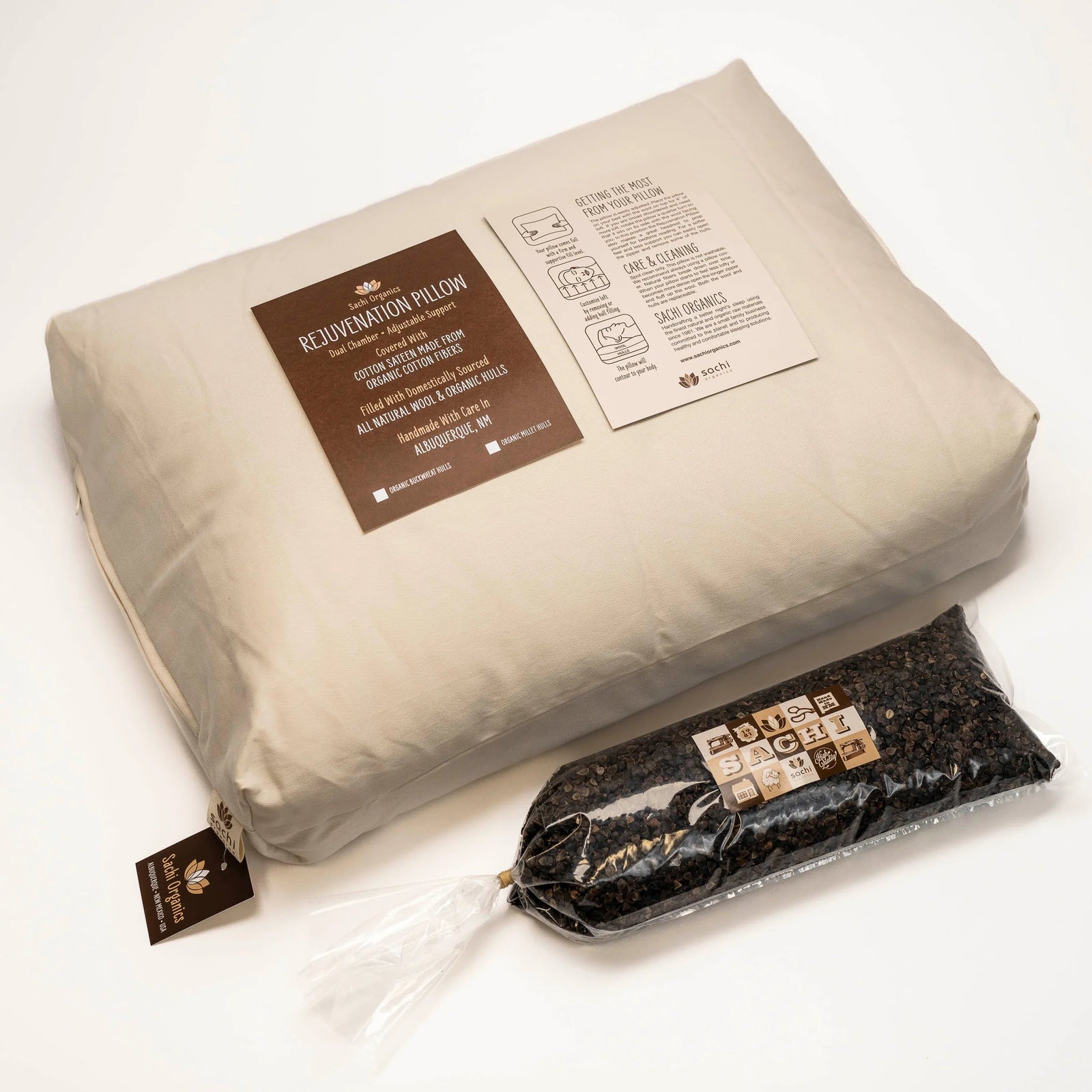 Sachi Organics Buckwheat & Wool Pillow Sachi Organics