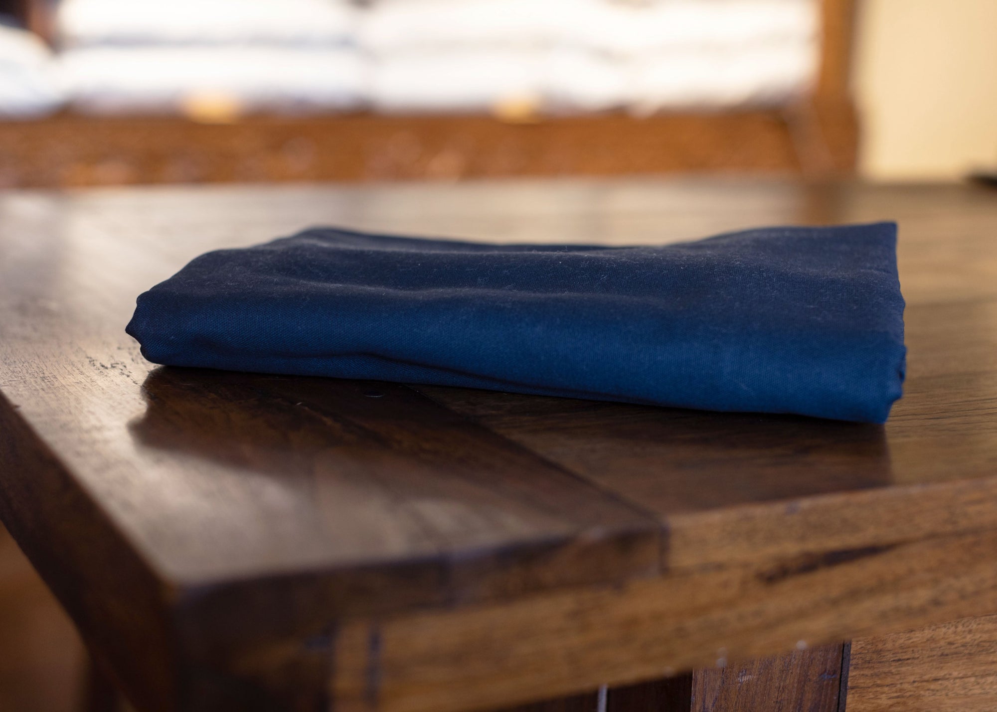 Soaring Heart Natural Beds Navy Organic Cotton Shikibuton Covers - Clearance